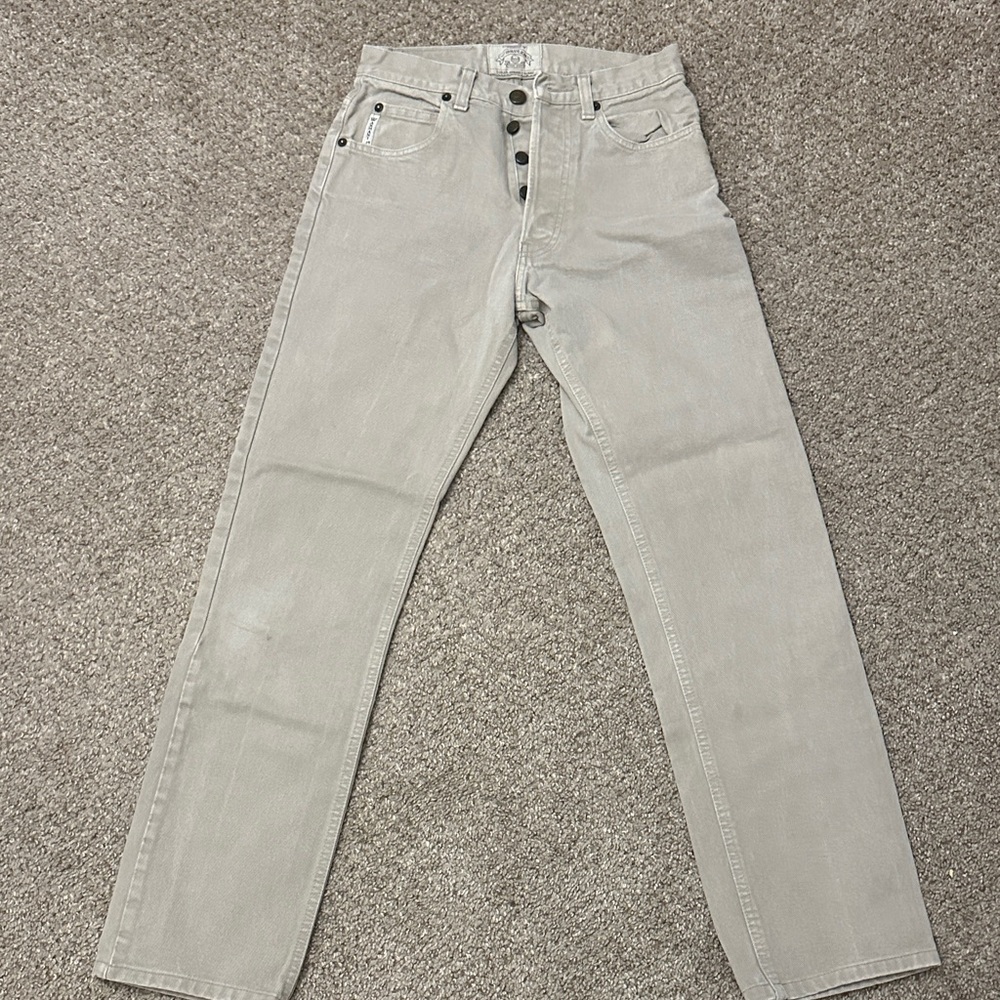 Armani Jeans Straight Leg in Light Gray